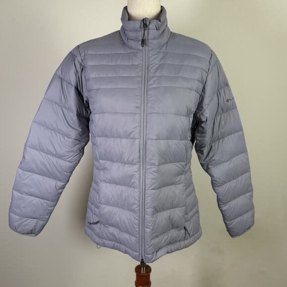 Columbia TurboDown Women's Jacket Size Large Grey 590 Down Insulated Winter - Picture 1 of 16